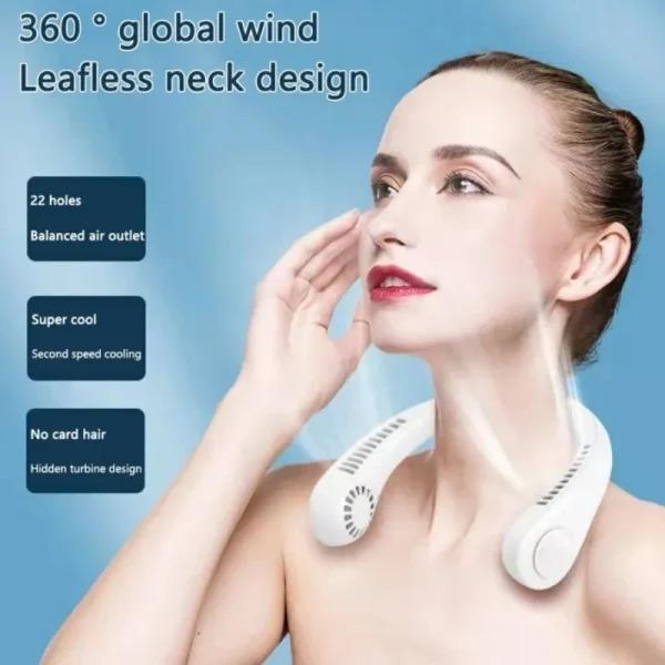 Mini portable Neck fan ,high power