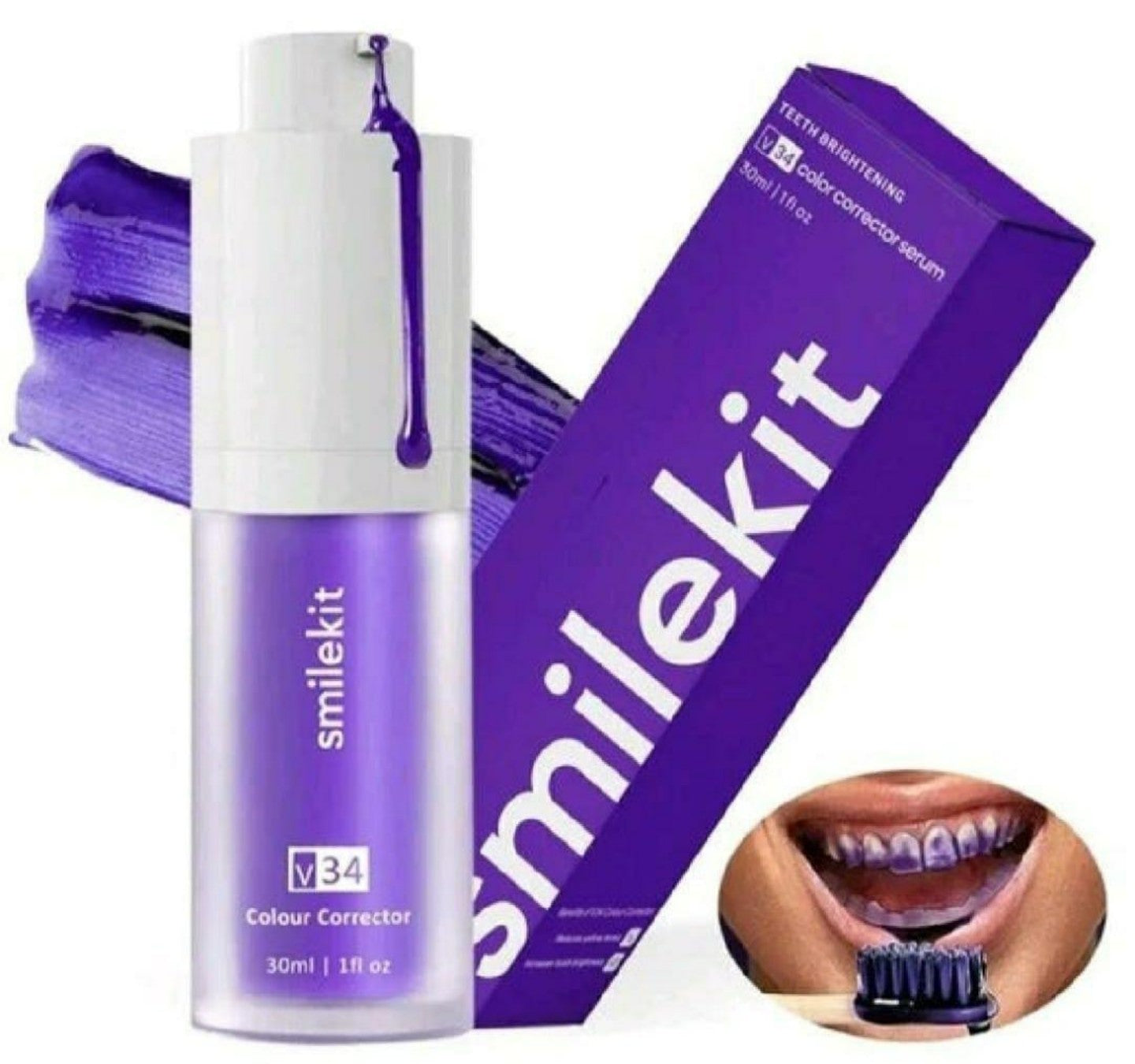 Teeth whitening V34 Colour correction serum