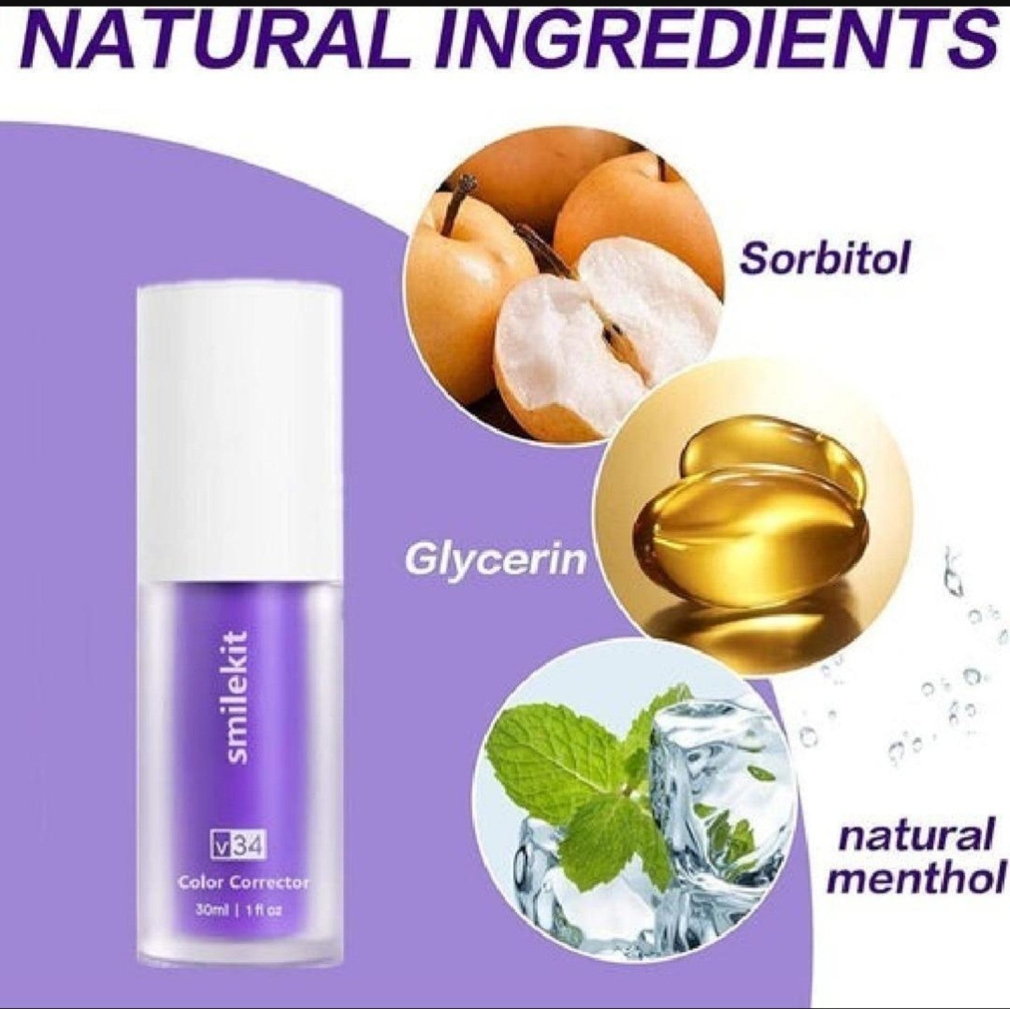 Teeth whitening V34 Colour correction serum
