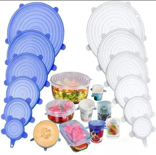 House of Quirk Reusable Silicone  Durable Food Storage Covers for Bowls,